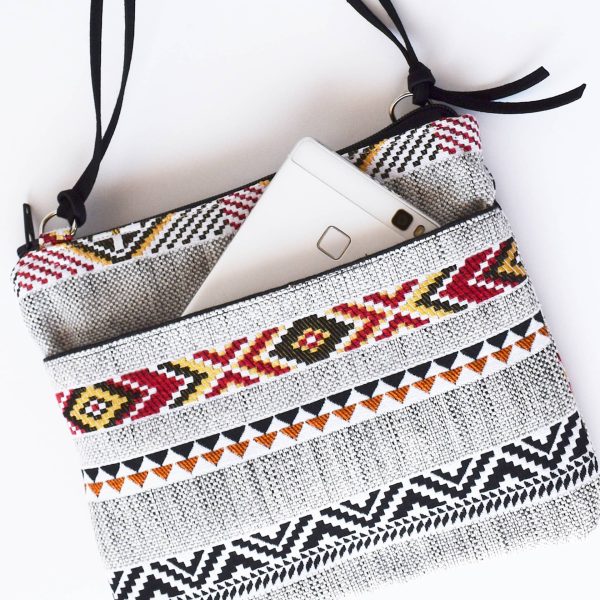 Bolso pequeño tribal con bolsillo - Imagen 4