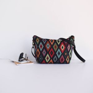 Bolso cruzado estampado