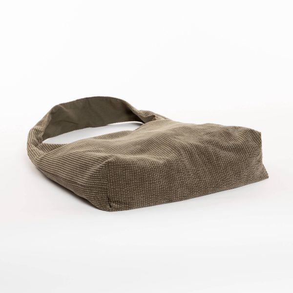 Bolso hobo de pana verde - Imagen 9