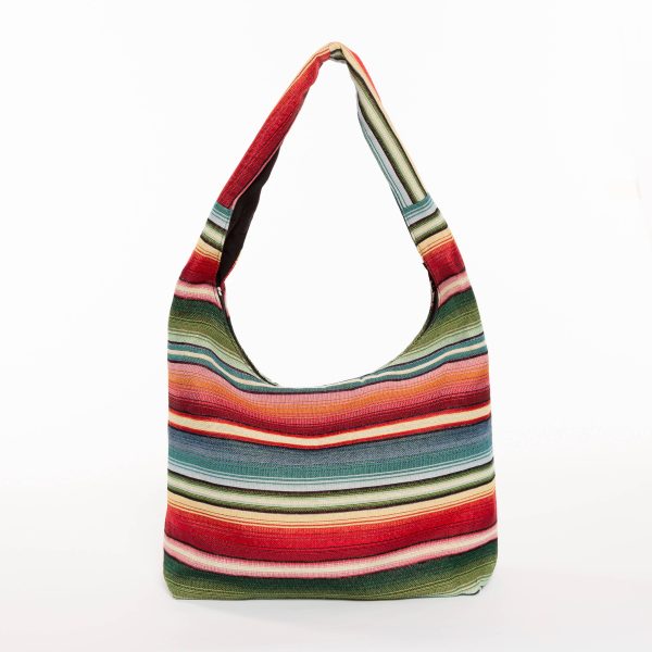 Bolso hobo de jacquard multicolor - Imagen 2